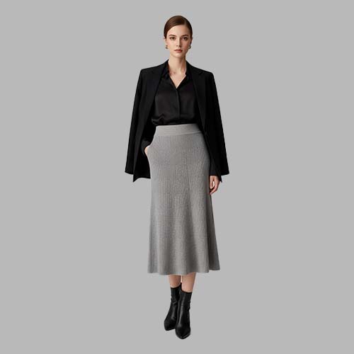 Grey Wool Dress